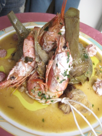 Carciofi, Siciliani, Gamberoni, e salsiccia, cotti, alla, Romana, GianMaria, Le, Mura, maidireristorante, Carciofi, Siciliani, Gamberoni, e salsiccia, cotti, alla, Romana, GianMaria, Le, Mura, maidireristorante,