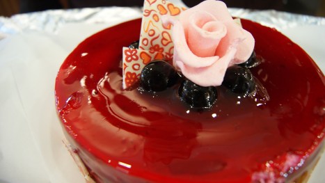 Torta di Amarene con ""Fabbri"" in jeddah. Villaggio Complex