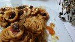 Vermicelli calamari olive nere Giarresche polpa di pomodoro