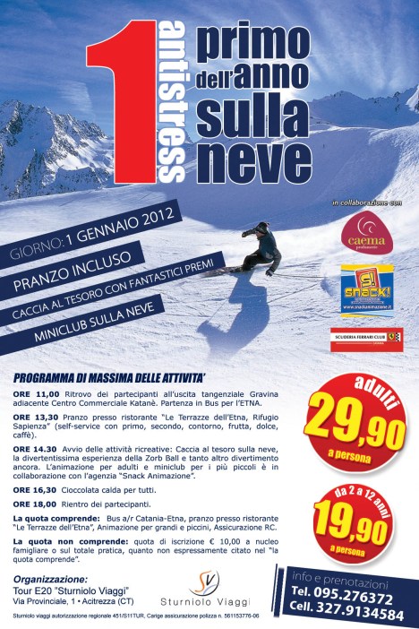 Anche sulla neve a fine anno, pacchetto a parte-